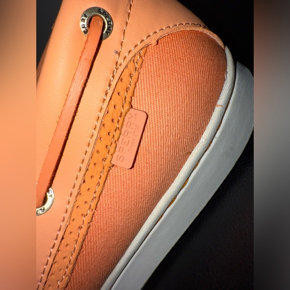 Sperry Starfish Eco Perf Top-Sider Women’s Leather Boat Shoes Size 9.5 Coral - Picture 7 of 9